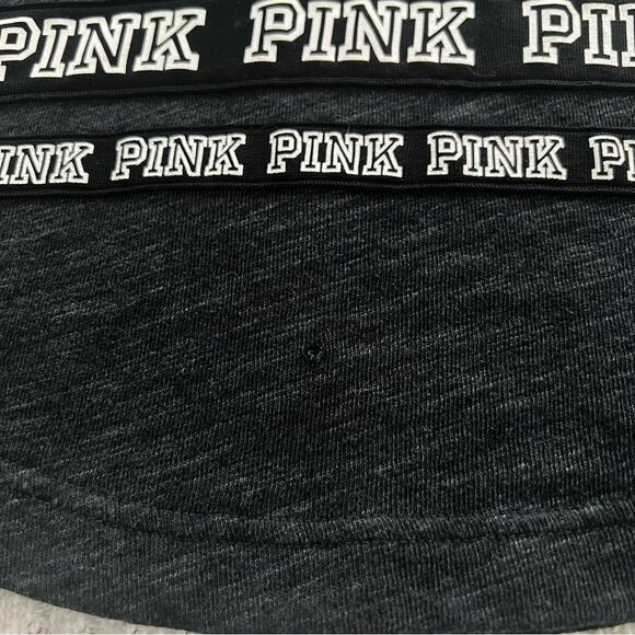 Vintage 90's Pink Victoria’s Secret Campus Bling Long Sleeve Cotton Blend Top - Picture 7 of 16